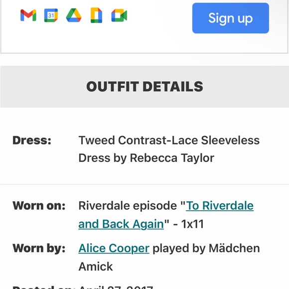 REBECCA TAYLOR Tweed Contrast Lace Sleeveless Dress, As Worn On TV - Picture 12 of 12